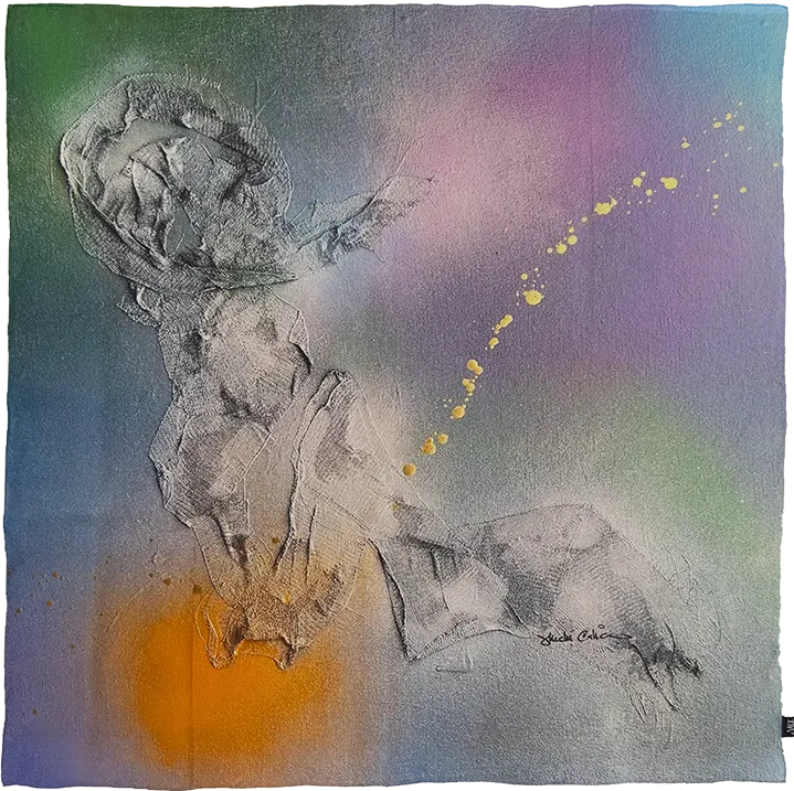 A delicate contemporary artwork representing the condition and documentation needed for transit